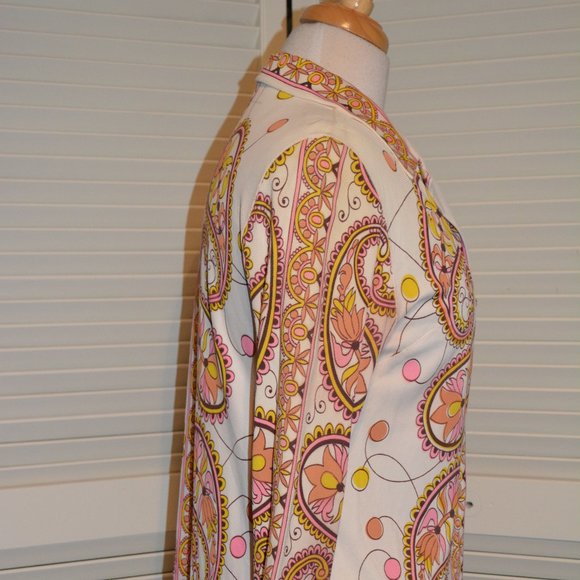 Vintage Paisley Print woman's blouse - Picture 4 of 4